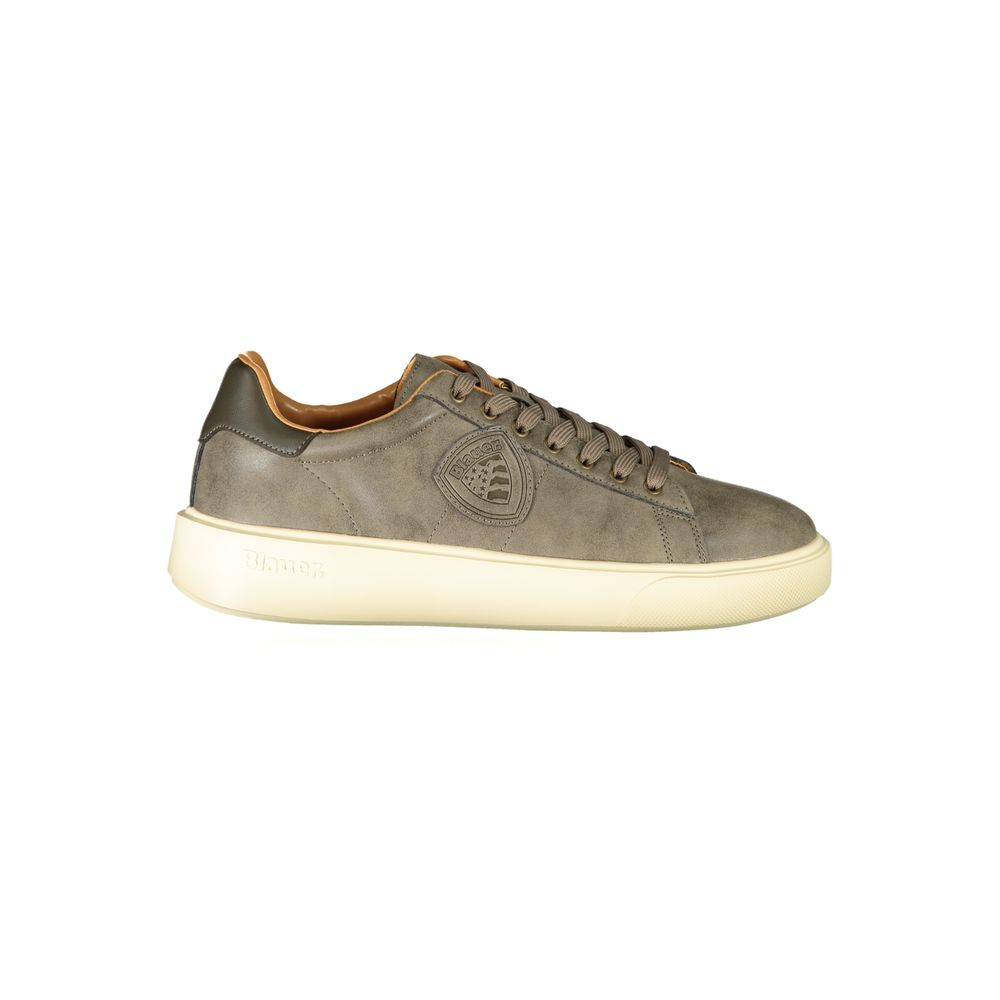 Beigefarbener Polyester-Sneaker