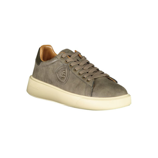 Beigefarbener Polyester-Sneaker