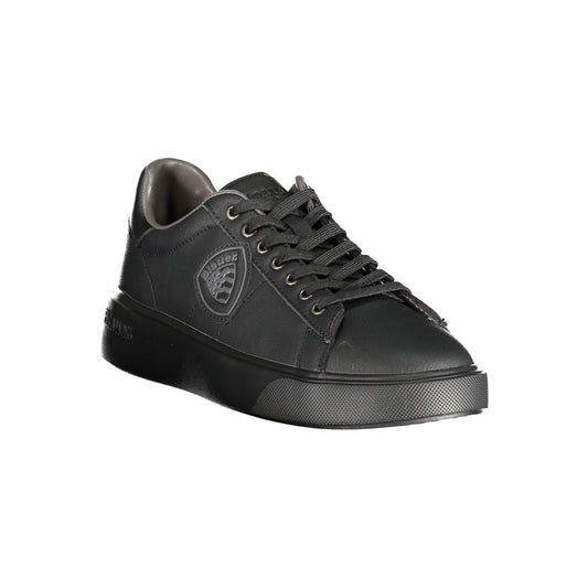 Schwarzer Polyester-Sneaker