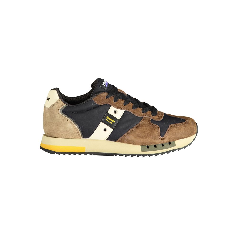 Brauner Polyester-Sneaker