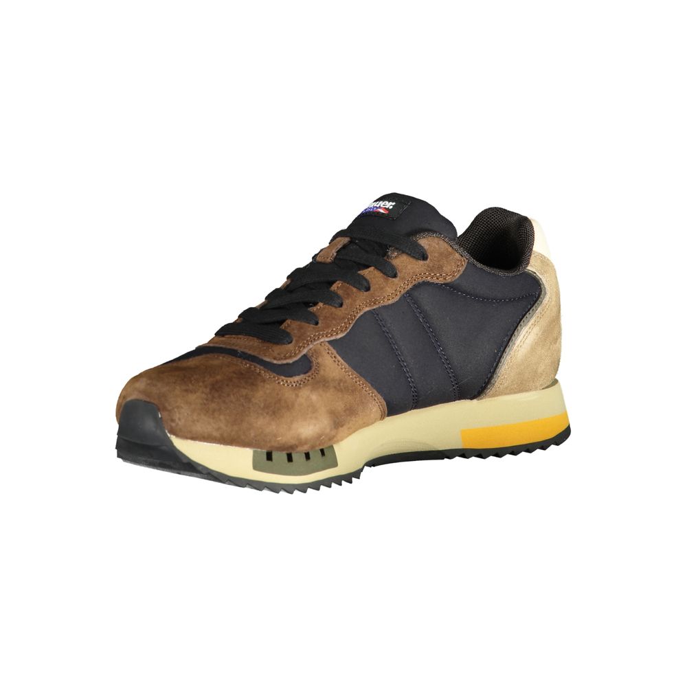 Brauner Polyester-Sneaker