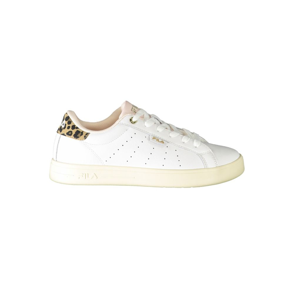 Sneaker da donna in pelle bianca