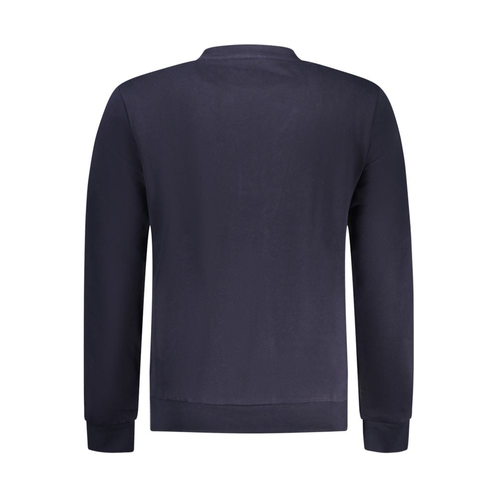 Blauer Baumwollpullover