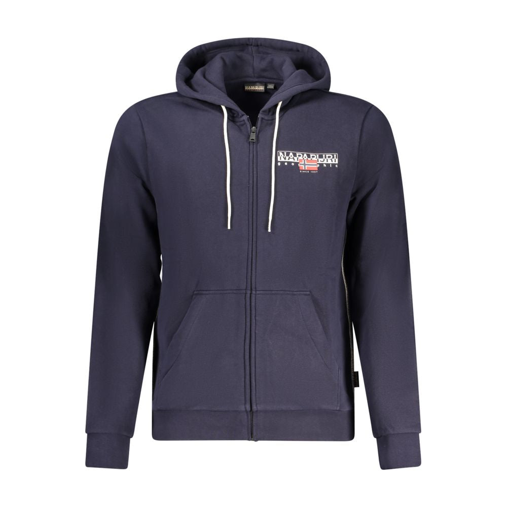 Blauer Baumwollpullover