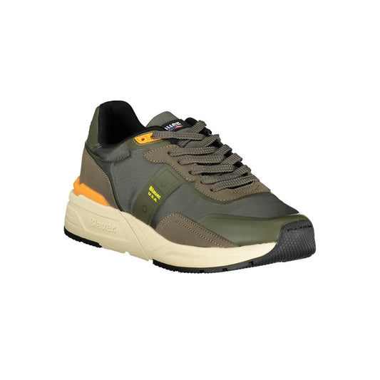 Grüner Polyester-Sneaker