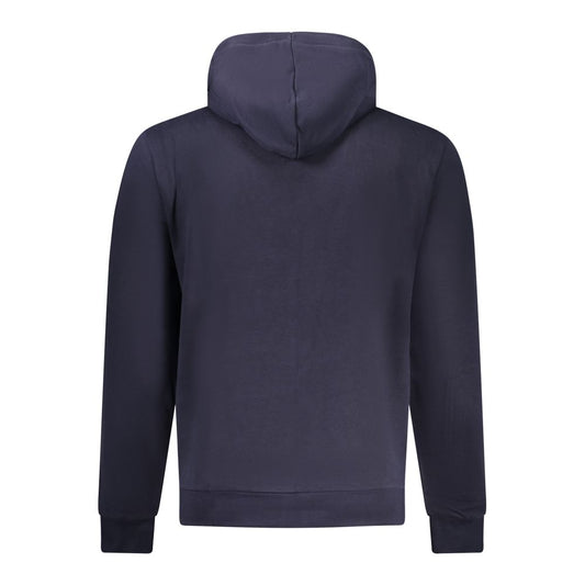 Blauer Baumwollpullover