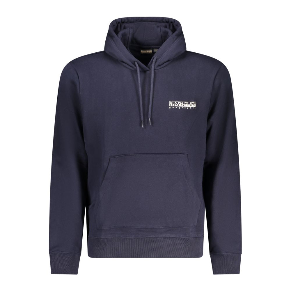 Blauer Baumwollpullover