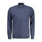 Blue Cotton Men Sweater