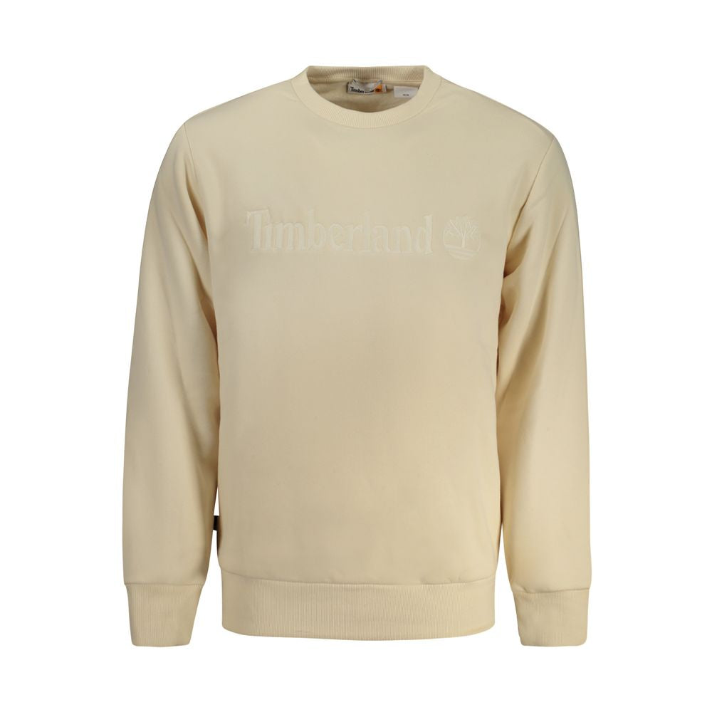 Maglione da uomo in cotone beige