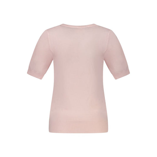 Rosa Viskose Damen Pullover