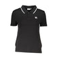 Polo da donna in cotone nero