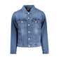 Blue Cotton Men Jacket