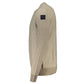 Beige Wool Men Sweater