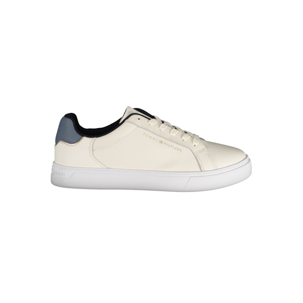 Beige Leather Women Sneaker