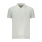 White Cotton Men Polo Shirt