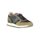 Green Polyester Men Sneaker