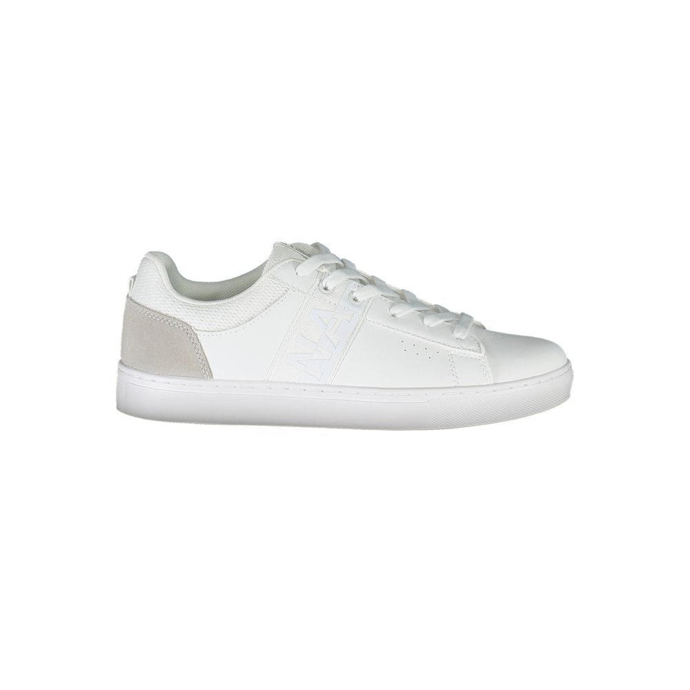 Sneaker da donna in pelle bianca