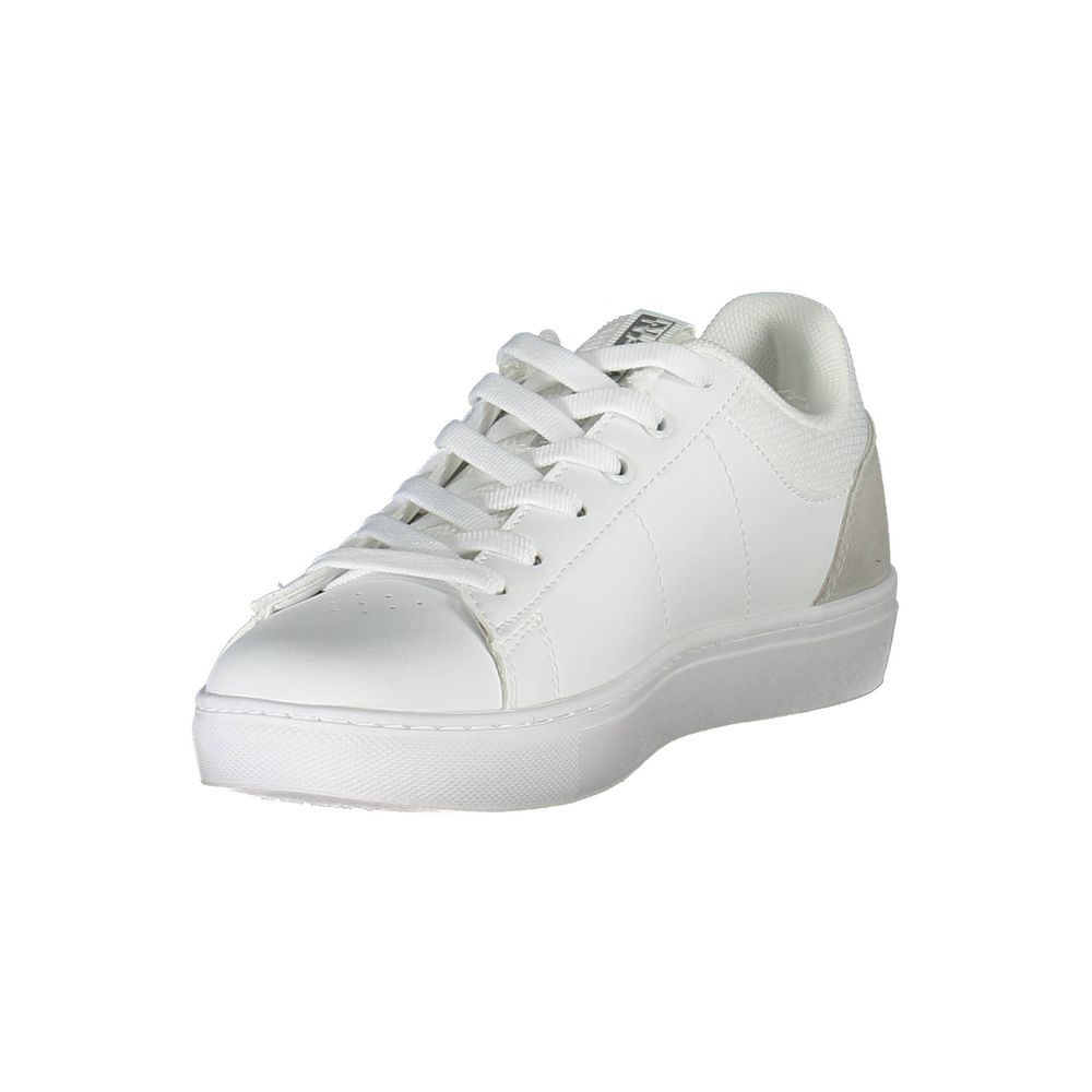 Weiße Leder Damen Sneaker