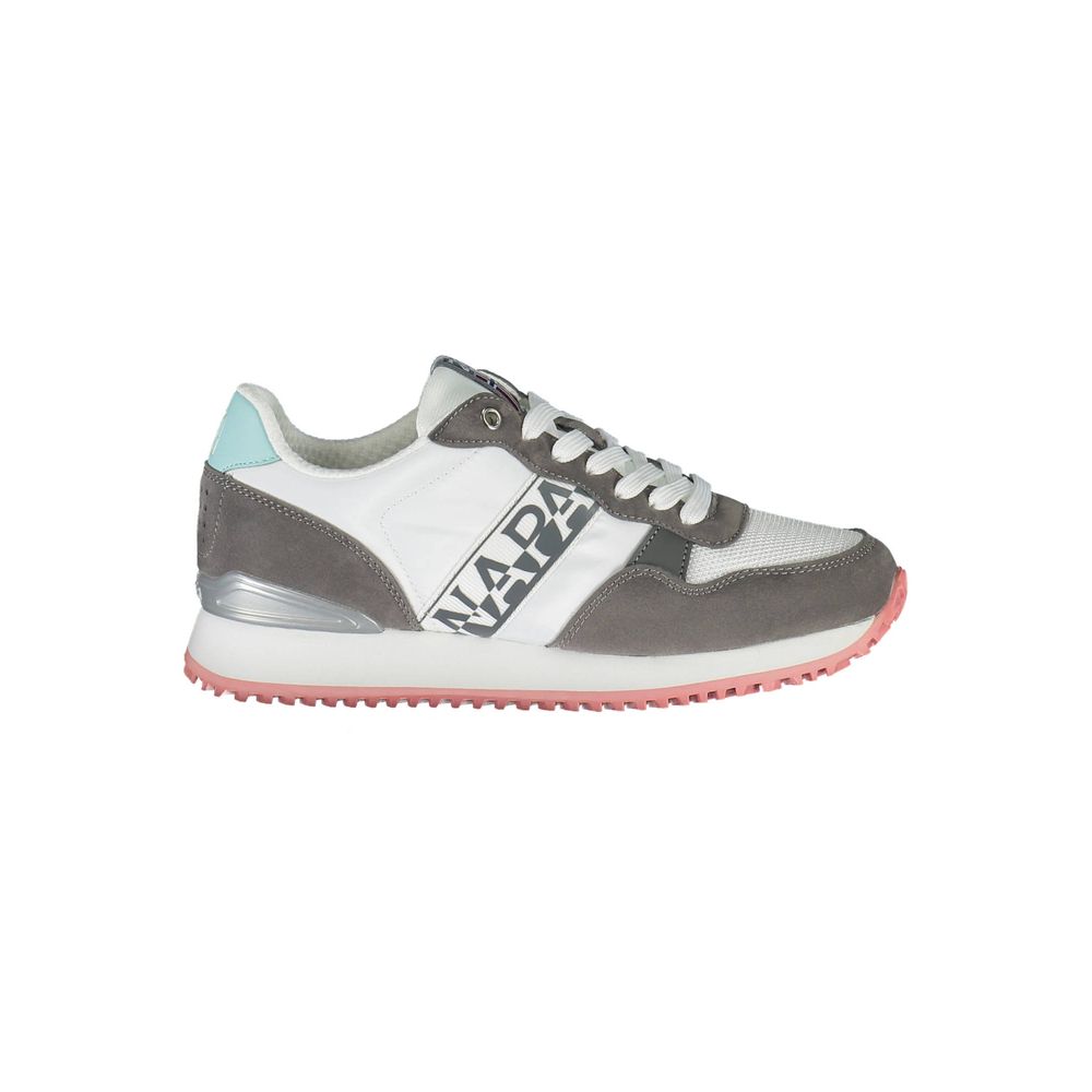 Sneaker da donna in poliestere bianco