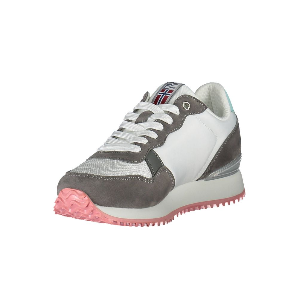 Weiße Polyester Damen Sneaker