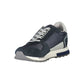 Blue Polyester Men Sneaker