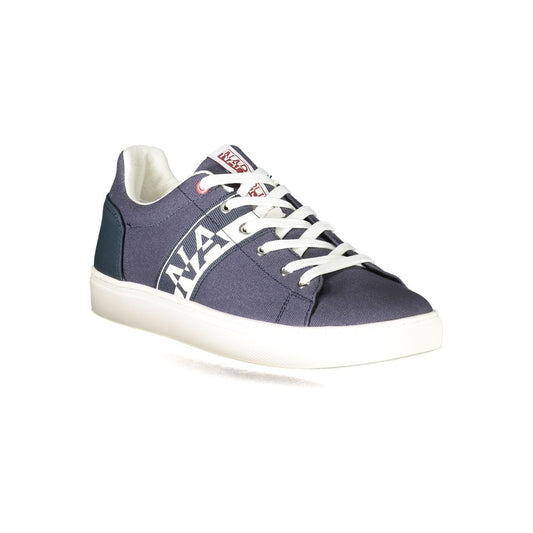 Blue Polyester Sneaker