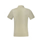 Beige Cotton Men Polo Shirt