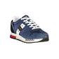 Blue Polyester Men Sneaker