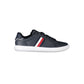 Sneaker da uomo in pelle blu