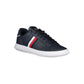 Sneaker da uomo in pelle blu