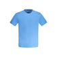 Blue Cotton Men T-Shirt