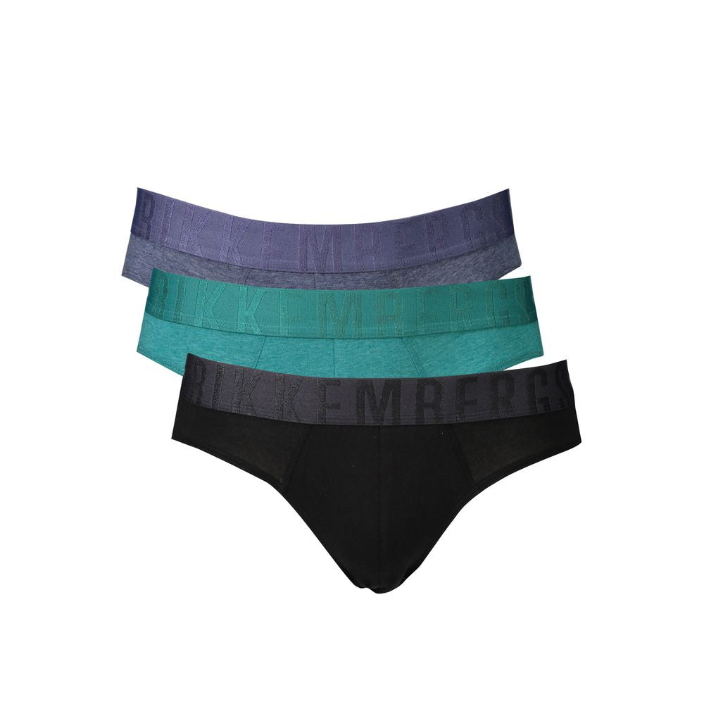 Green Polyester Men Underwear