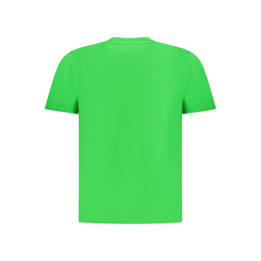 Green Cotton Men T-Shirt