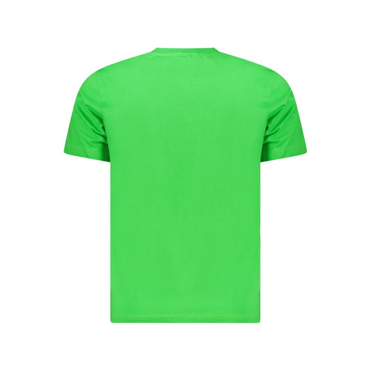 Green Cotton Men T-Shirt