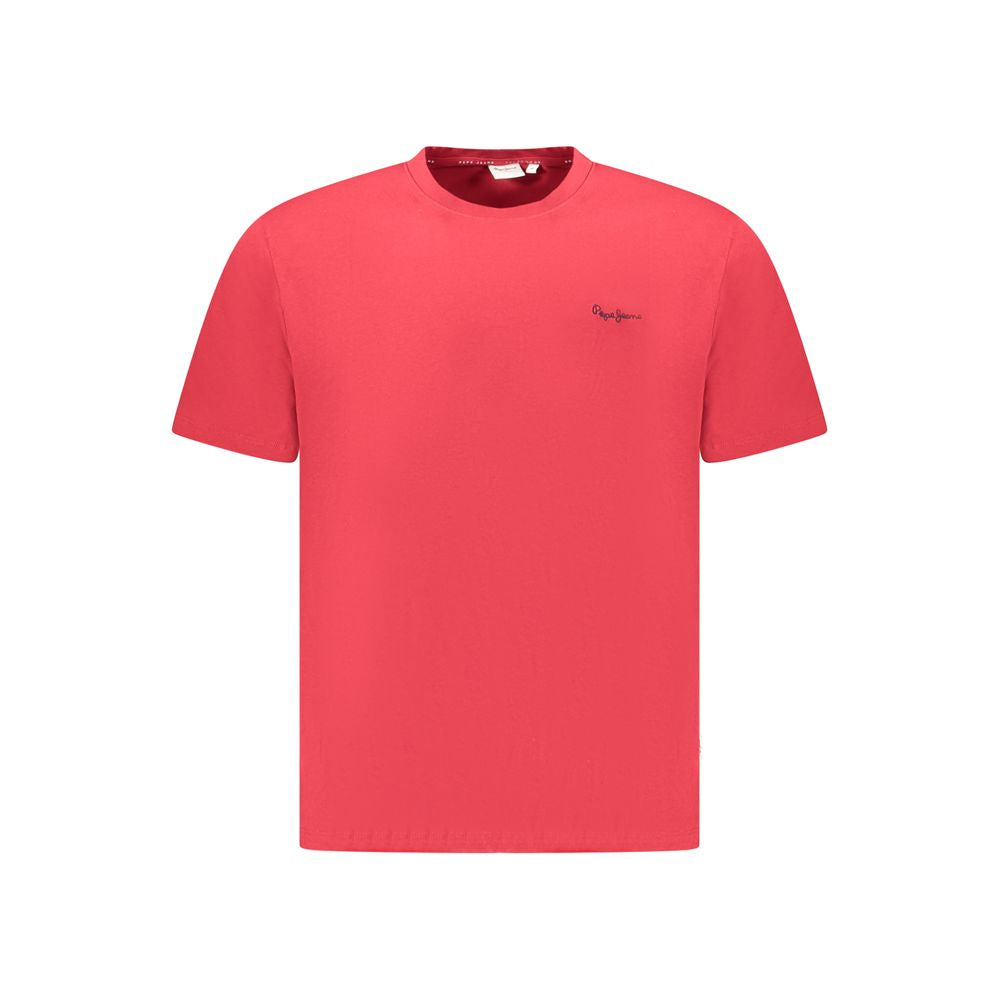 Red Cotton Men T-Shirt