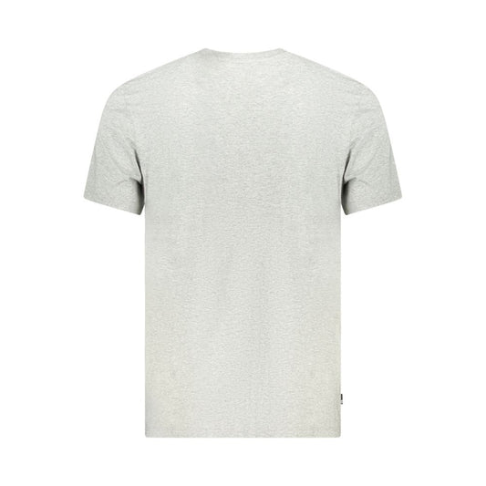 Gray Cotton Men T-Shirt