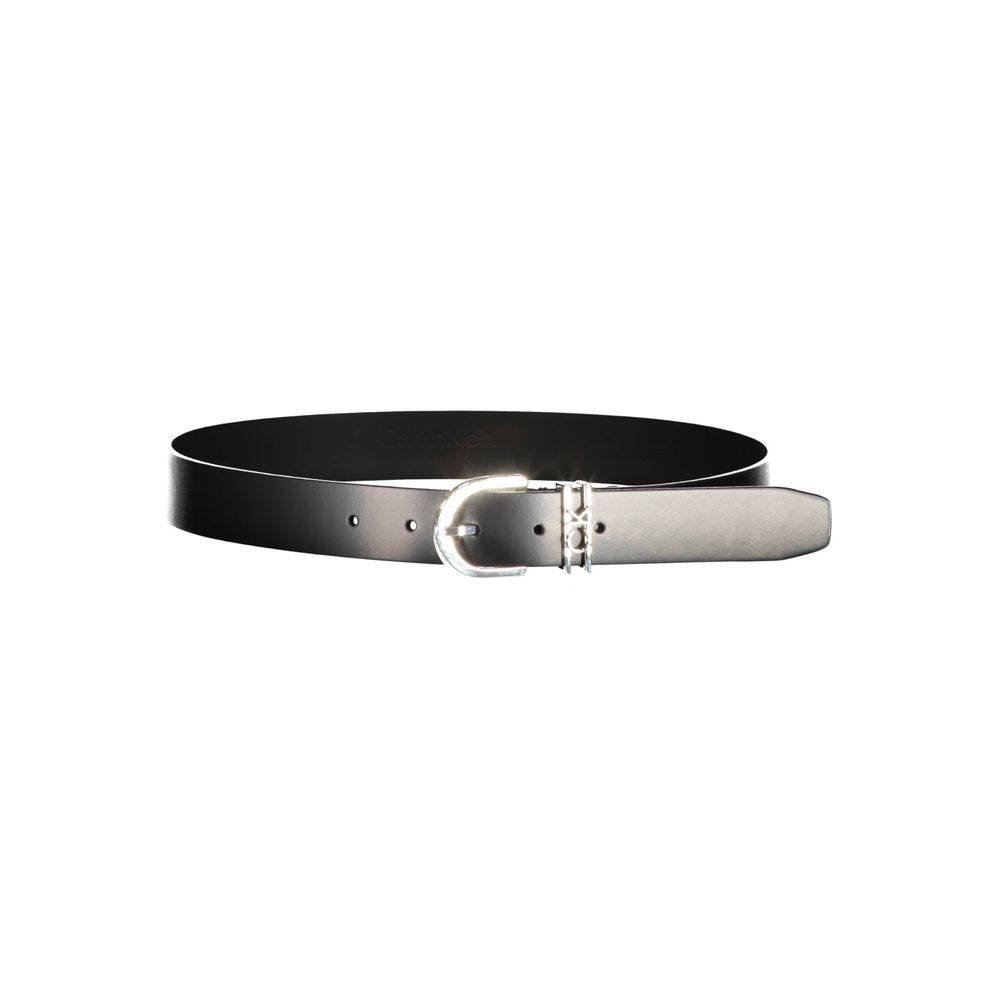 Black Leather Women Belt