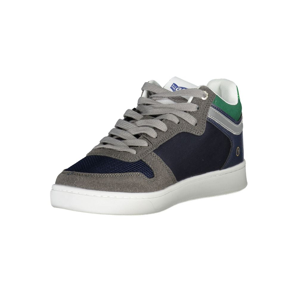 Blauer Polyester-Sneaker