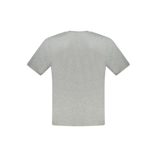 Gray Cotton Men T-Shirt