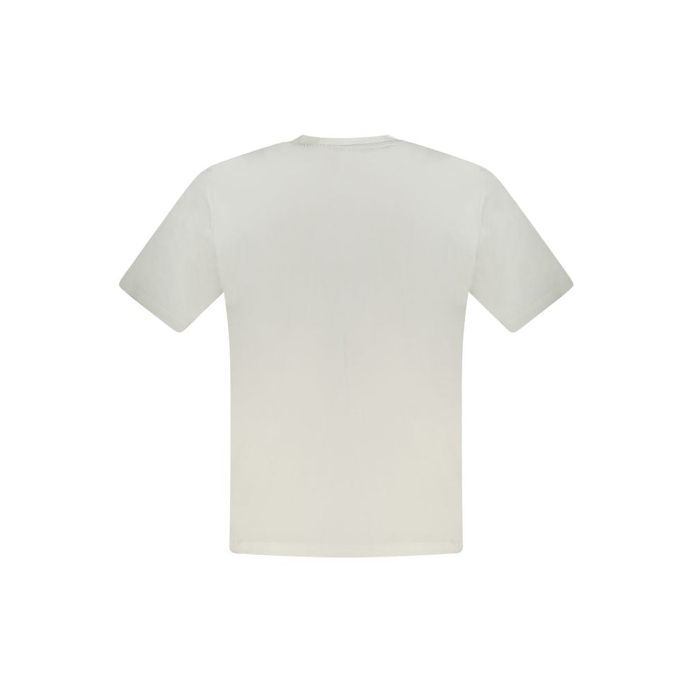 White Cotton Men T-Shirt