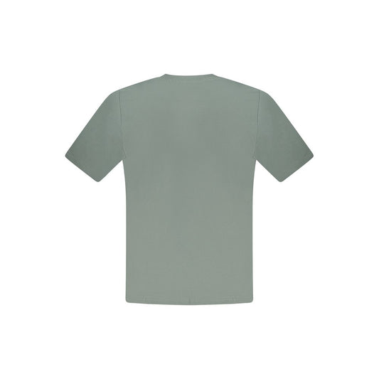 Green Cotton Men T-Shirt