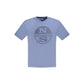 Blue Cotton Men T-Shirt