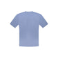 Blue Cotton Men T-Shirt