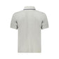 Gray Cotton Men Polo Shirt