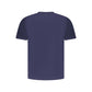 Blue Cotton Men T-Shirt