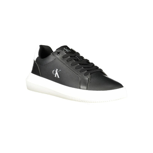 Black Leather Men Sneaker