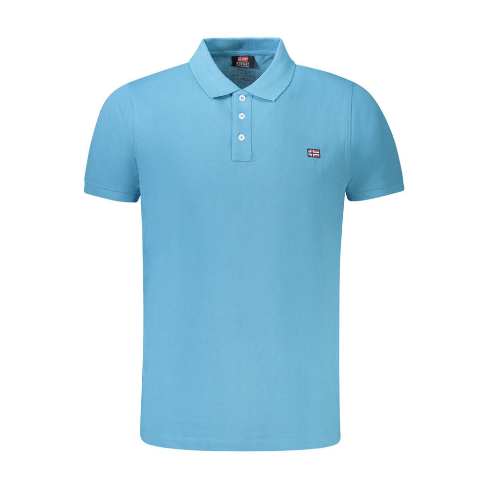 Light Blue Cotton Polo Shirt