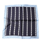 Dolce & Gabbana Blue Heart Spade Silk Handkerchief Scarf