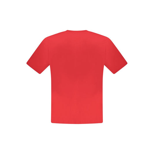 Red Cotton Men T-Shirt