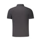 Black Cotton Men Polo Shirt